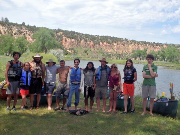 Group photo of our canoeing party.