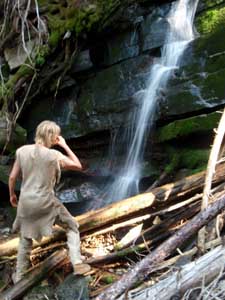 Fresh water waterfall.