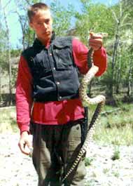 Boy with Bull Snake.