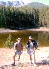 Hikers at Rock Lake.